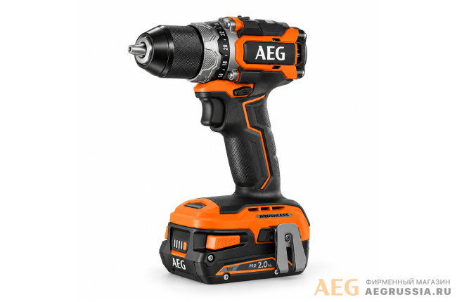Дрель-шуруповерт аккумуляторная AEG 18В BS18SBL-202C